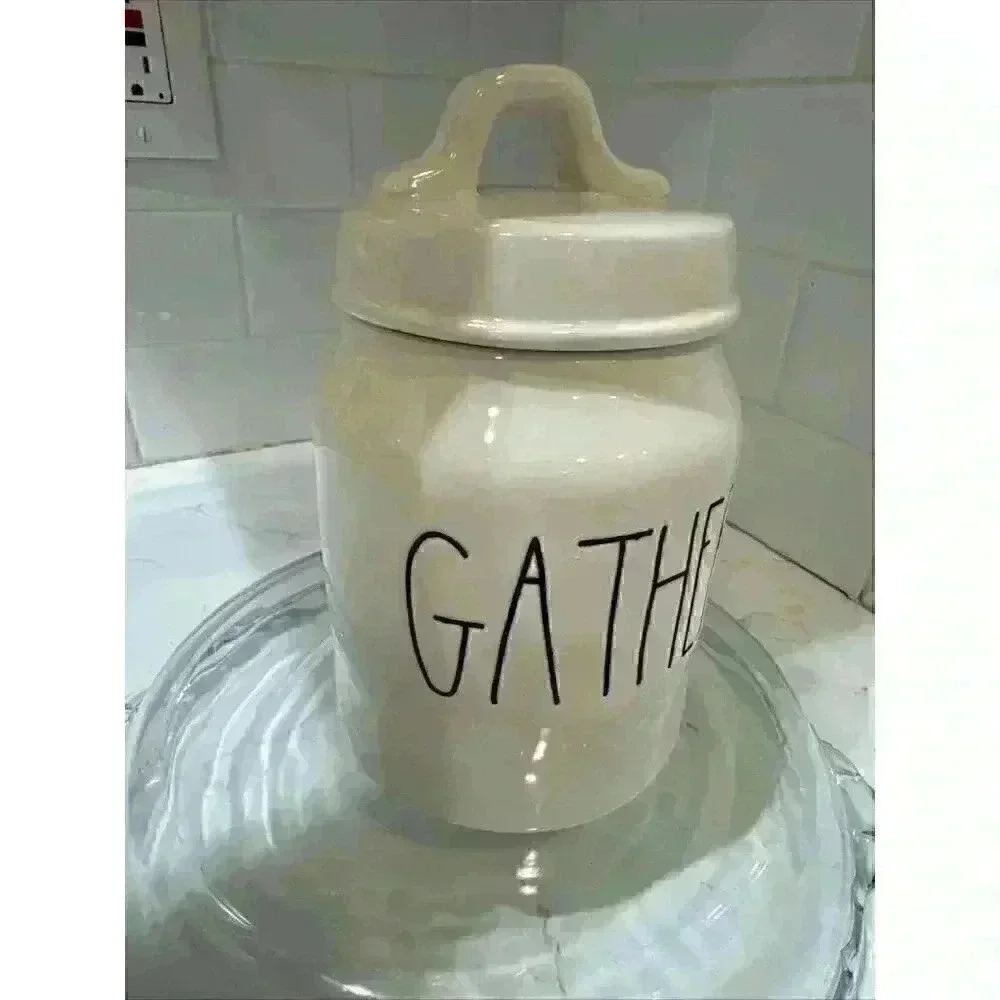 Rae Dunn GATHER Canister NEW RARE